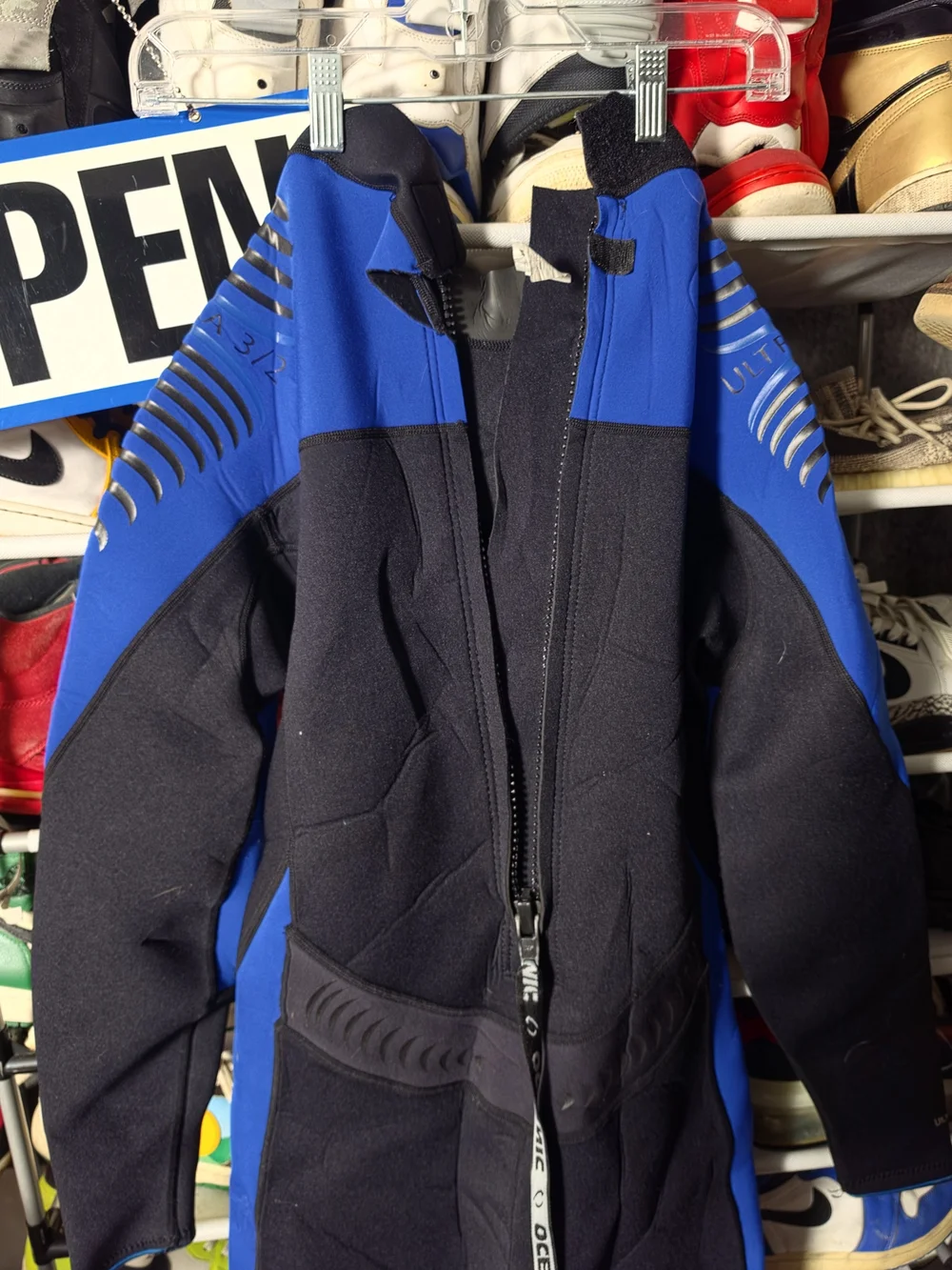 🔥 Men’s Blue & Black Oceanic XL Wetsuit Swim Dive Gear
